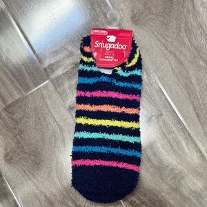 Striped Fuzzy Socks - Multicolor